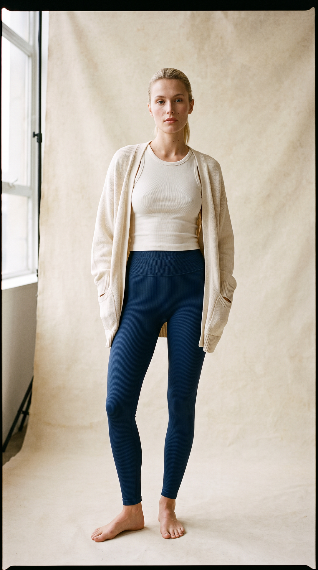 Ultimate Ribbed Leggings in Nautical