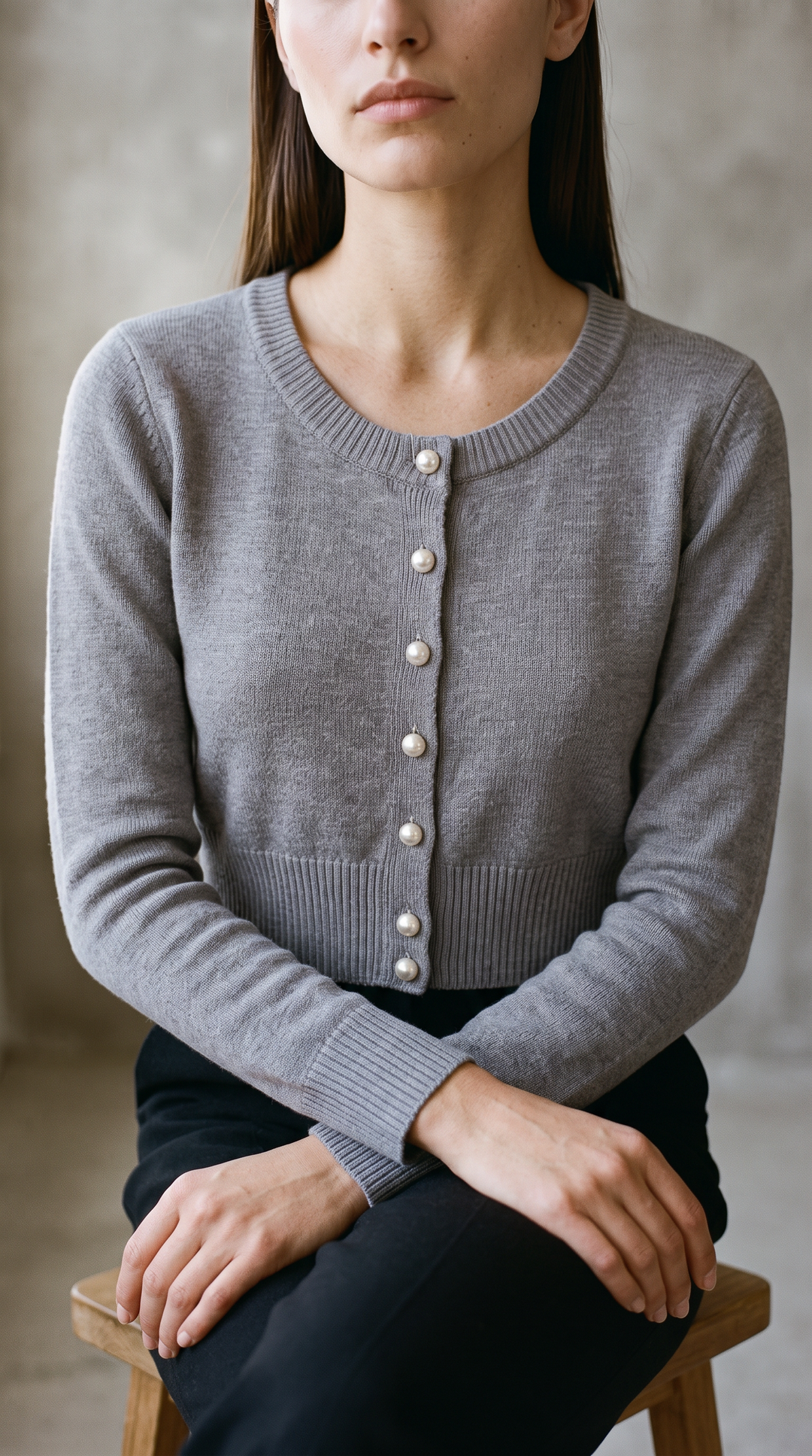 Genevieve - Cardigan Grey