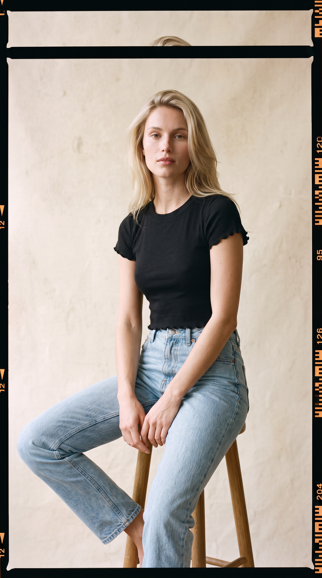 Chaser Cap Sleeve Crop Tee in Black