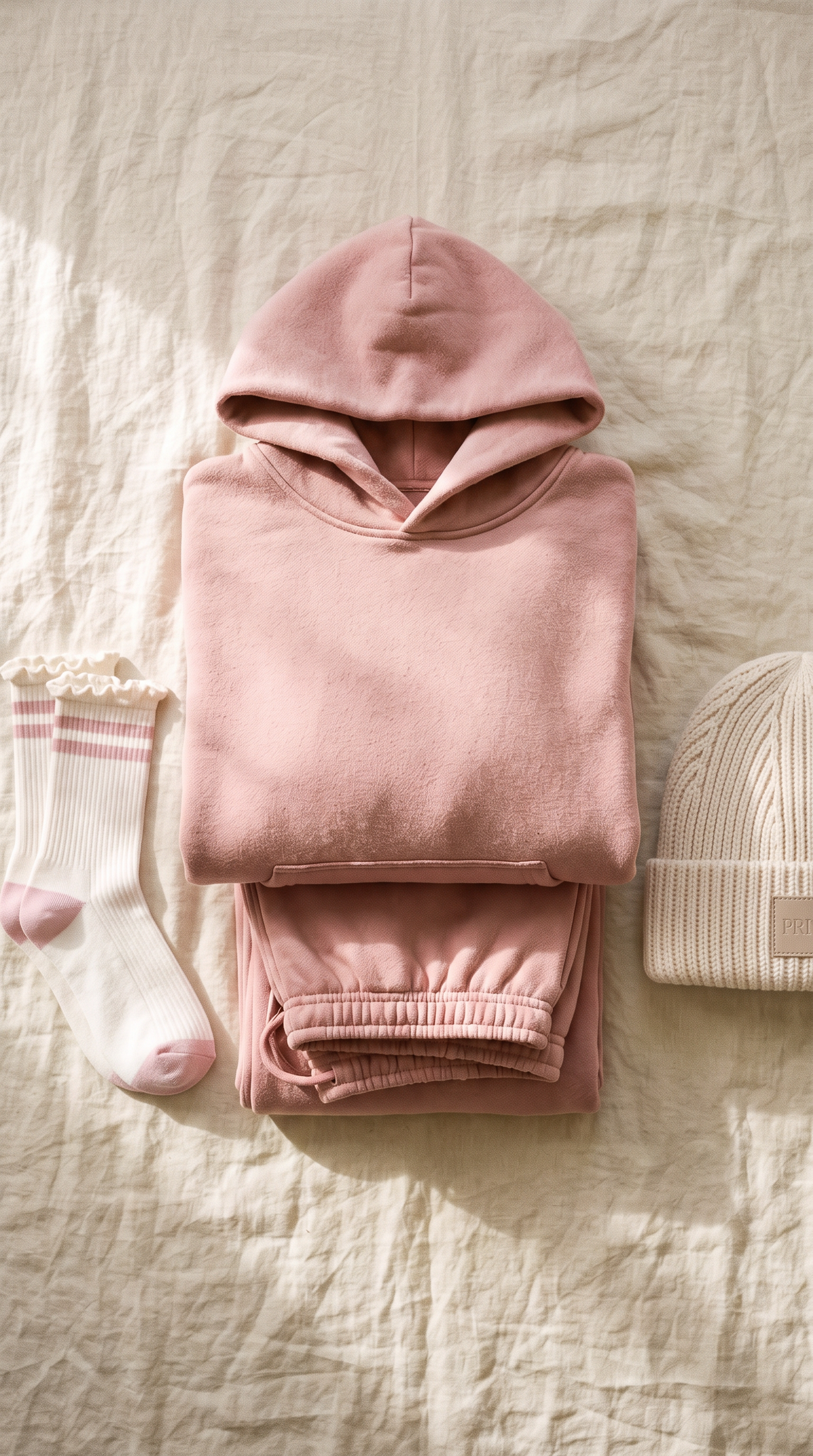 Linden Sawyer Ballet Pink flat lay
