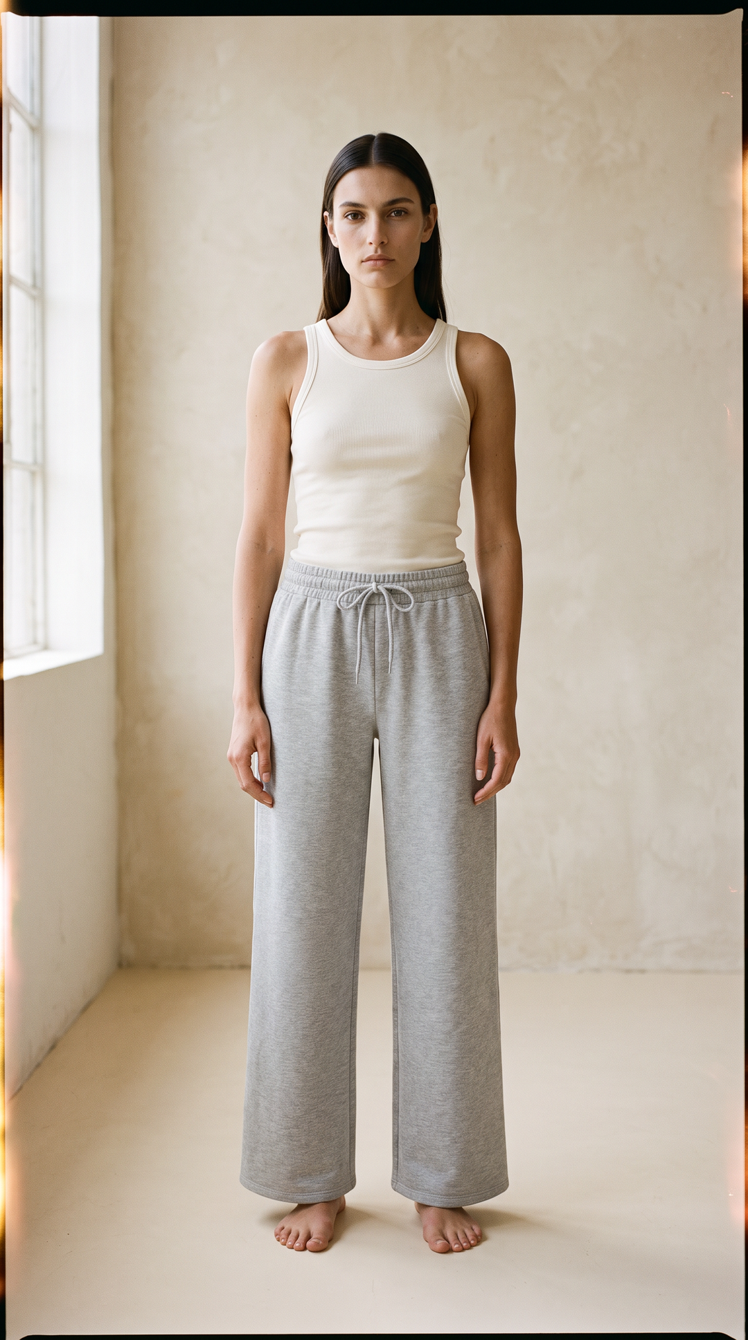 Adora Luxeflow - Everyday Wide Leg Pant In Heather Grey