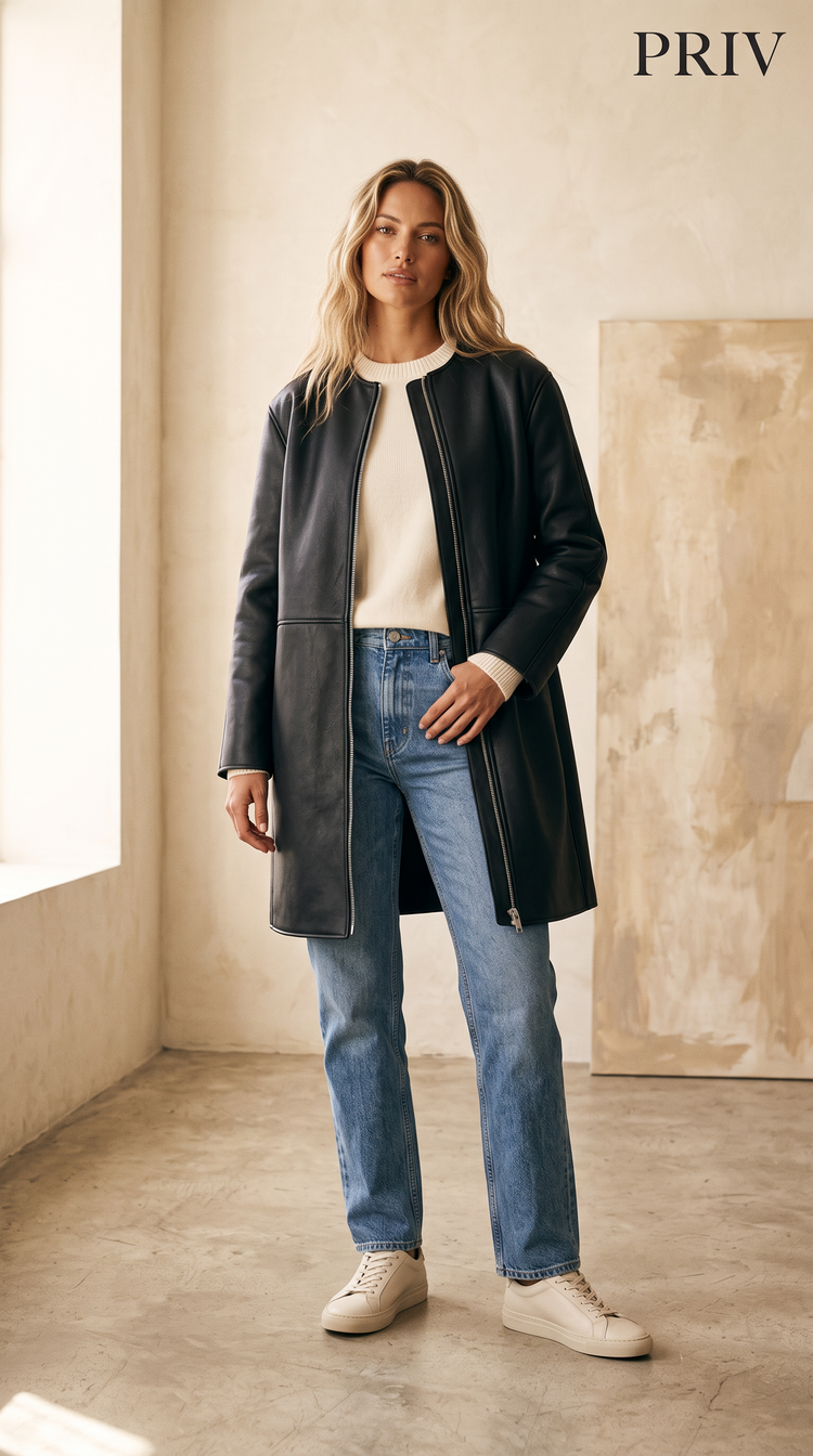 Brunswick Double Zip Vegan Coat-Isabeyphotography-2