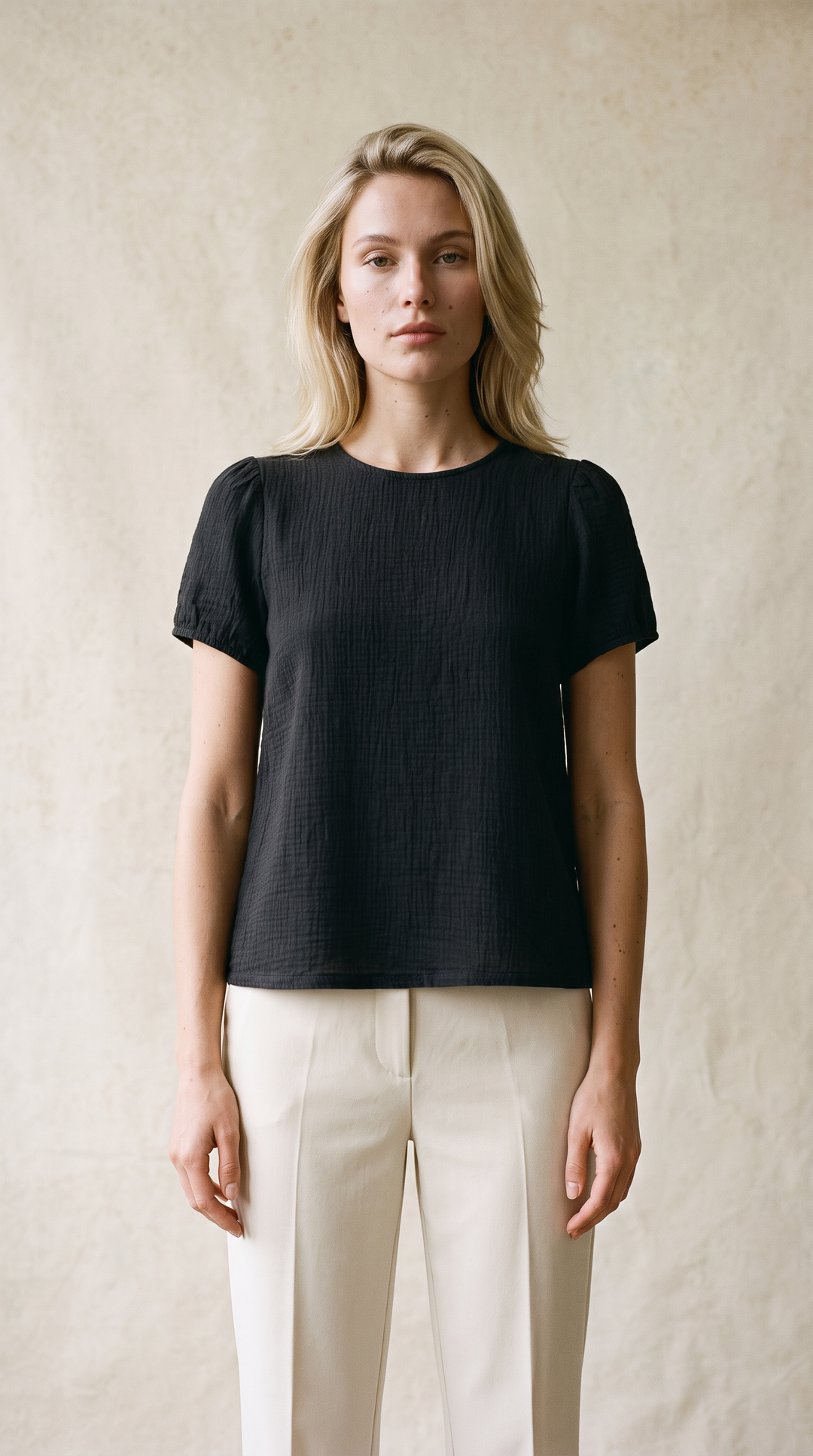 Rory Puff Sleeve Blouse Black