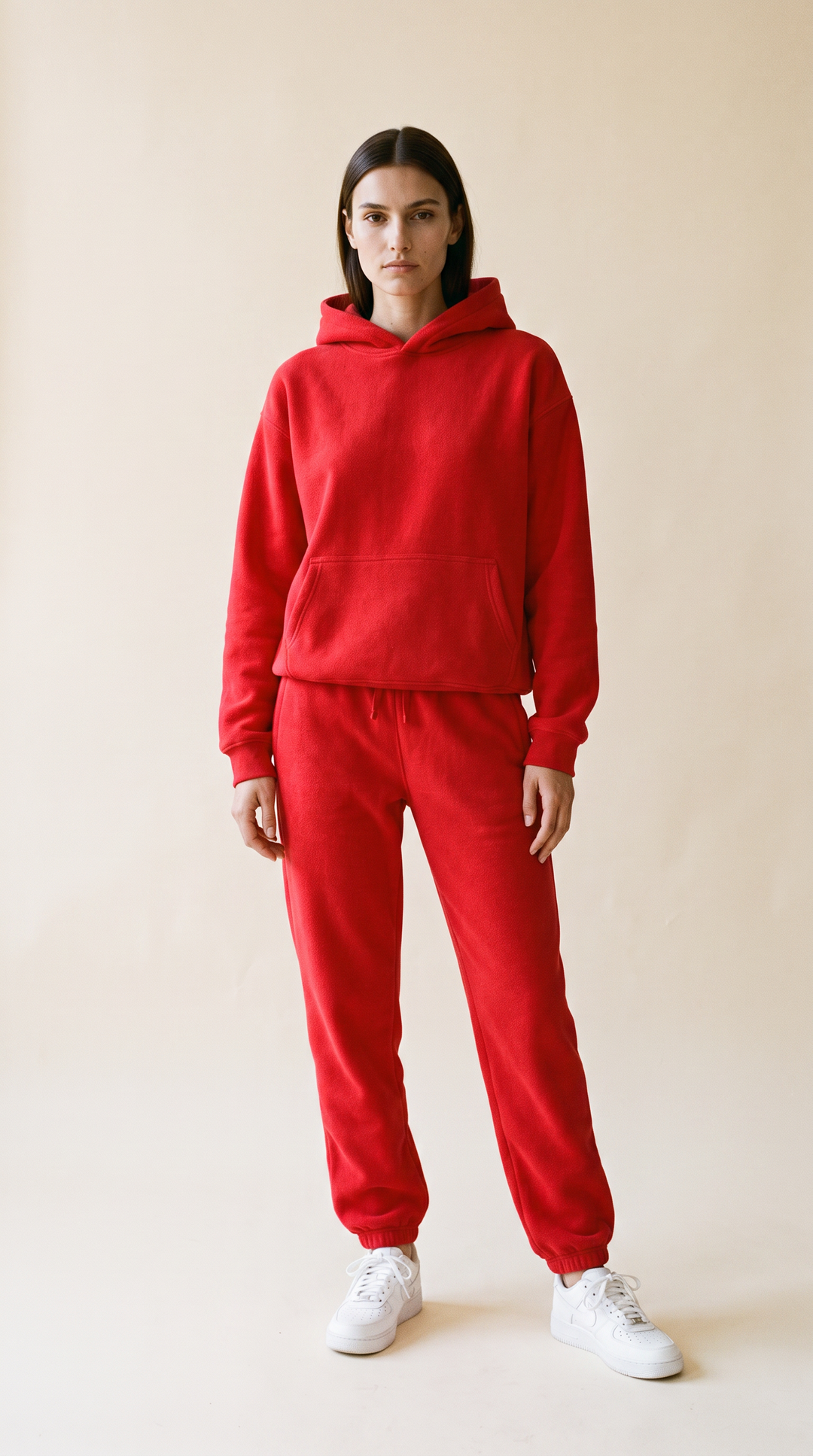 Laid Back - Soft Fleece Lounge Set 2PC In Scarlett