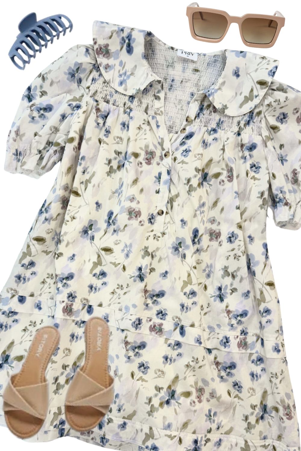 Jennie Smocked Dress Floral