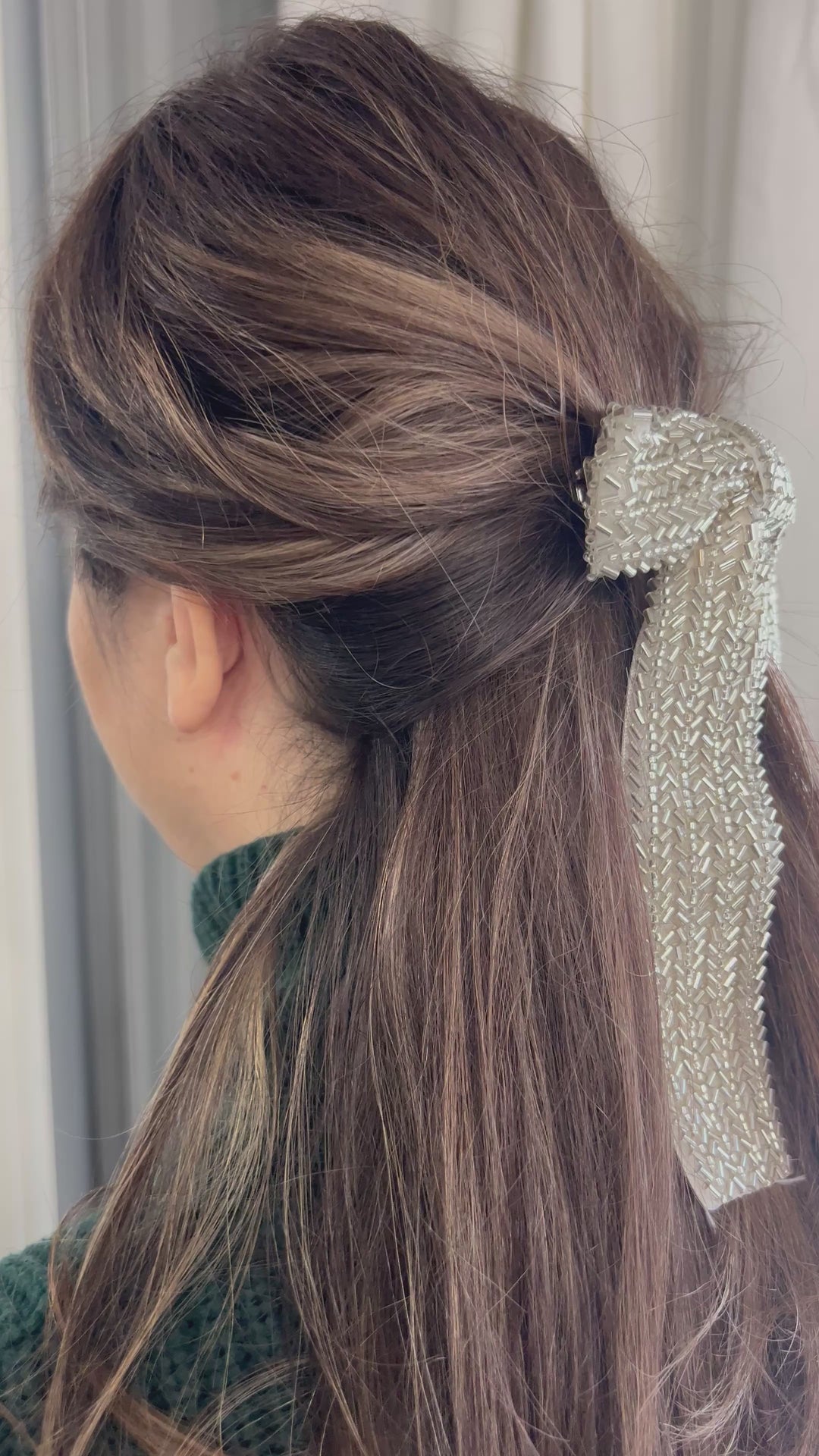 Shimmer Chic Hair Bow