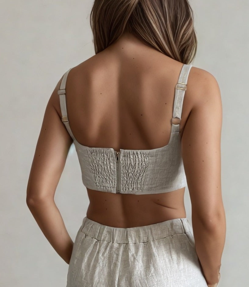 Nala Linen Tank Oat