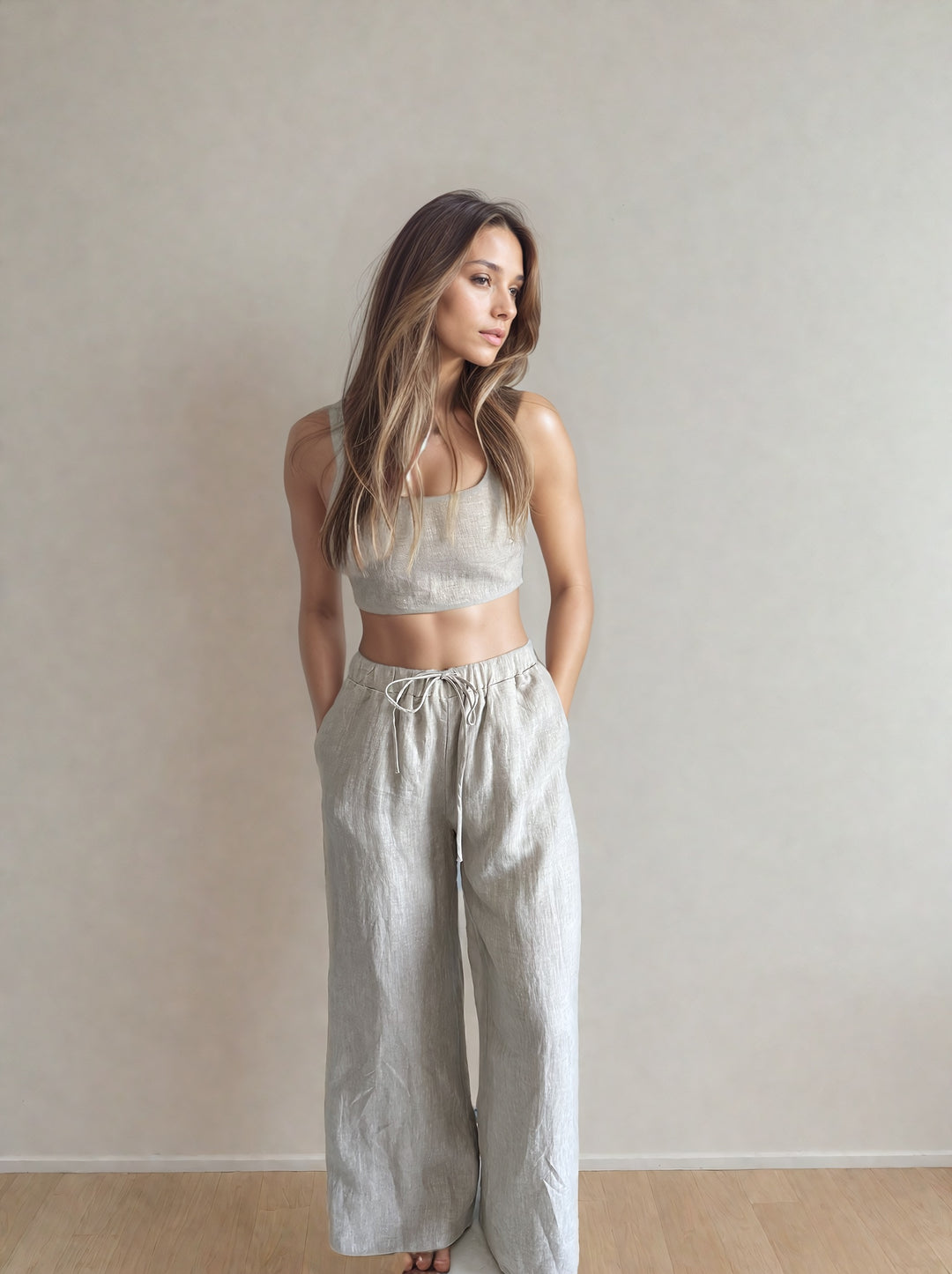Nala Linen Tank Oat